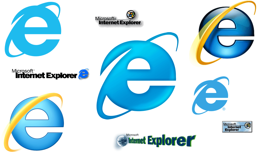 All Internet Explorer Logos.