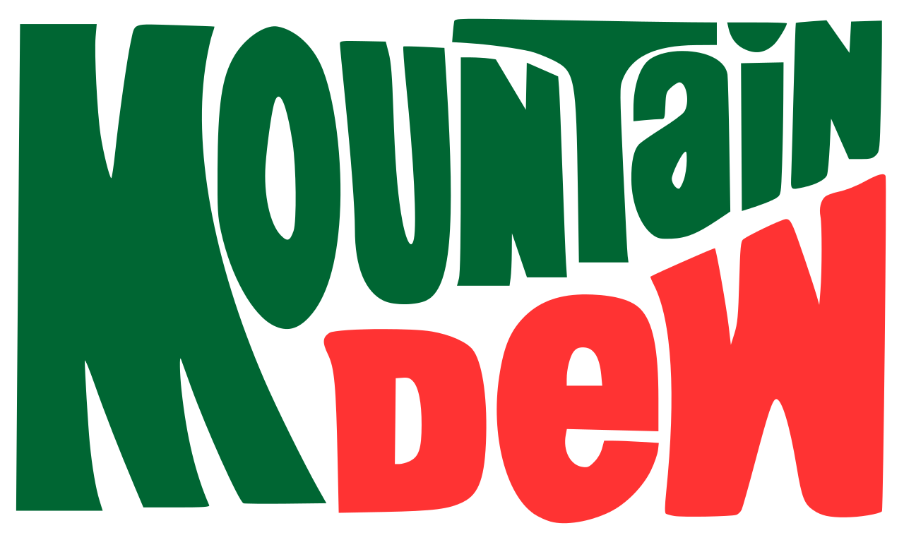 All Mountain Dew Logos.